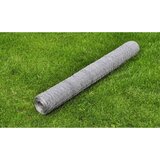  Mrežna ograda od pocinčanog čelika za kokoši 25 x 0,75 m srebrna | shoptok.hr