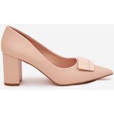 Boto Heels with decoration beige Celira | shoptok.hr
