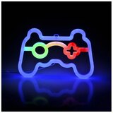  LED neonska zidna dekoracija GAME LED/3W/3xAA USB plava | Eponuda.com