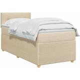  Boxspring krevet s madracem Krem 90 x 200 cm Tkanina | shoptok.hr