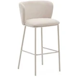 Kave Home Bež barska stolica (visine sjedala 75 cm) Ciselia –