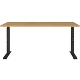 Germania Pisalna miza z nastavljivo višino z mizno ploščo v hrastovem dekorju 80x160 cm Agenda – | Shoptok.si