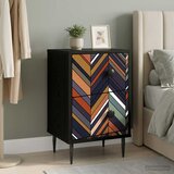  Noćni ormar OMMEN Crni hrast 36 x 33 x 61 cm Konstruirano drvo | shoptok.hr