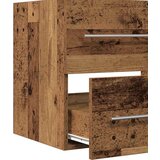 Kupaonski ormarić za sudoper s ladicama Zidne 2 pcs Staro drvo | shoptok.hr