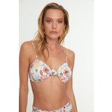 Trendyol Beige-Multicolored Floral Print Bikini Top | ePonuda.com