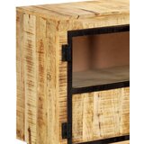  Komoda smeđe-crna 160x30x80 cm od masivnog grubog drva manga | shoptok.hr