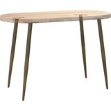  konzolna miza noge stožčasta oblika 4kosi naravno jeklo 72-73cm | Shoptok.si