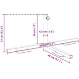  Okvir baze za polu suncobran Crna Čelik for 32-38 mm Pole | shoptok.hr