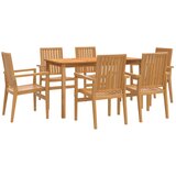  7-dijelni vrtni blagovaonski set od masivne tikovine | shoptok.hr