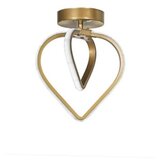  Kovinska LED stropna svetilka v bronasti barvi Sevinc – | Shoptok.si