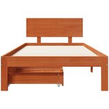  Krevetna konstrukcija s uzglavljem Vosak smeđa 70 x 190 cm | Eponuda.com