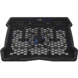  NS02, cooling stand single fan with 2x2.0 usb hub, support up to 10”-15.6” laptop, abs plastic and iron, fans dimension:125*125*15mm(1pc), dc 5V, fan speed: 800-1000RPM, size:340*265*30mm, 406g | Eponuda.com