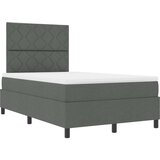 vidaXL Box Spring krevet sa madracem tamno siva mali dupli tkanina | shoptok.hr