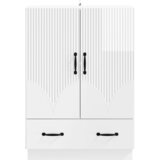  Kreveta s ladicama Bijela visokog sjaja 66 x 34,5 x 92 cm | Eponuda.ba