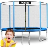 Vrtni trampolin 8ft/252cm s vanjskom mrežom i neo-sportskim ljestvama