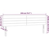  LED uzglavlje ružičasto 200x5x78/88 cm baršunasto | shoptok.hr