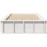 vidaXL krevetna konstrukcija s pohranom bijelo 90 x 190 cm boja drva | shoptok.hr