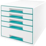 Leitz Bijelo-tirkizna kutija s ladicama WOW CUBE, 5 ladica Cijene