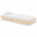 The Living Store Posteljni okvir trden les 75x190 cm - Posteljni Okvir, (21524281) | Shoptok.si