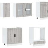  8-dijelni set kuhinjskih ormarića Kalmar konstruiranog drva | shoptok.hr