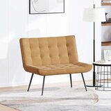  Klupa smeđa 110x74x84 cm baršunasta | shoptok.hr
