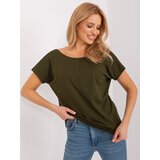 BASIC Feel Good T-shirt-RV-TS-4662.22-khaki | Shoptok.si