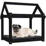  Krevet za pse crni 71 x 55 x 70 cm od masivne borovine | shoptok.hr