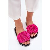 Boto Ladies slippers adorned with flowers fuchsia Cellanen | shoptok.hr