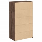  Visoka komoda smeđe boje hrasta 70x41x124 cm konstruirano drvo | Eponuda.com
