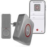 Emos Bežični zvonac za utičnicu GoSmart 230V + 1xCR2032 siva Wi-Fi | Eponuda.com