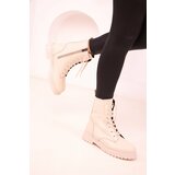 Soho Beige Women's Boots & Booties 18459 Cene