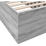 vidaXL Posteljni okvir siva sonoma 90x190 cm inženirski les | Shoptok.si