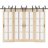 vidaXL Pribor za klizna vrata 152,5 cm čelični crni | shoptok.hr