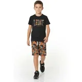 Otroški kompleti Boy Sets T-Shirt + Bermuda Military Fluo Večbarvna