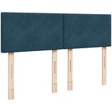  s oprugama i madracem plavi 140x200 cm baršunasti | shoptok.hr