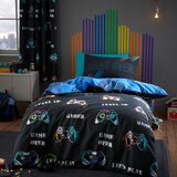 Catherine Lansfield Crna dječja posteljina za bračni krevet 200x200 cm Game Over – | shoptok.hr