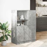  2-dijelni set kuhinjskih ormarića betonsko sivo tekninen puu | shoptok.hr