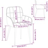  Trpezarijske stolice 4 pcs Baršun Tamnosiva 57 x 50 x 85 cm | shoptok.hr