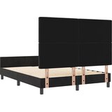  Krevet s opruga kutije s uzglavljem Crna 140 x 190 cm Baršun | shoptok.hr