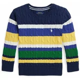 Polo Ralph Lauren Otroški bombažen pulover zelena barva, 322941097001