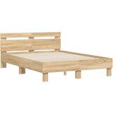  Okvir za krevet s uzglavljem boja hrasta 120x190 cm drveni | shoptok.hr