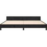  Okvir za krevet bez madraca crni 200x200 cm baršunasti | shoptok.hr