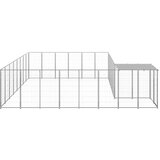  Pasji boks srebrn 15,73 m² jeklo | Shoptok.si