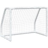 vidaXL Dječji nogometni golovi 2 kom s loptom bijeli 64x35x48 cm metal | shoptok.hr