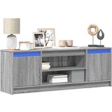 TV ormarić s LED svjetlima boja hrasta 139,5x34x50 cm drveni | shoptok.hr