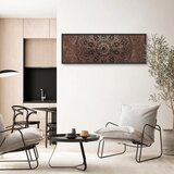  Slika - Mandala: Amber Silence 150x50 U crnom drvenom okviru | shoptok.hr