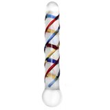 Rimba Rachella - dupli stakleni dildo (proziran - u boji) | shoptok.hr