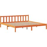 vidaXL Krevet s regalom za knjige bez madraca 180x200 cm od borovine | shoptok.hr
