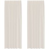 Voile zavjese s gornjim jezičcima 2 kom krem | shoptok.hr