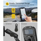 iMESTOU vodoodporni nosilec za mobilni telefon za motorna kolesa z 1" kroglo in protikradljivim sistemom Odprta Embalaža | Shoptok.si